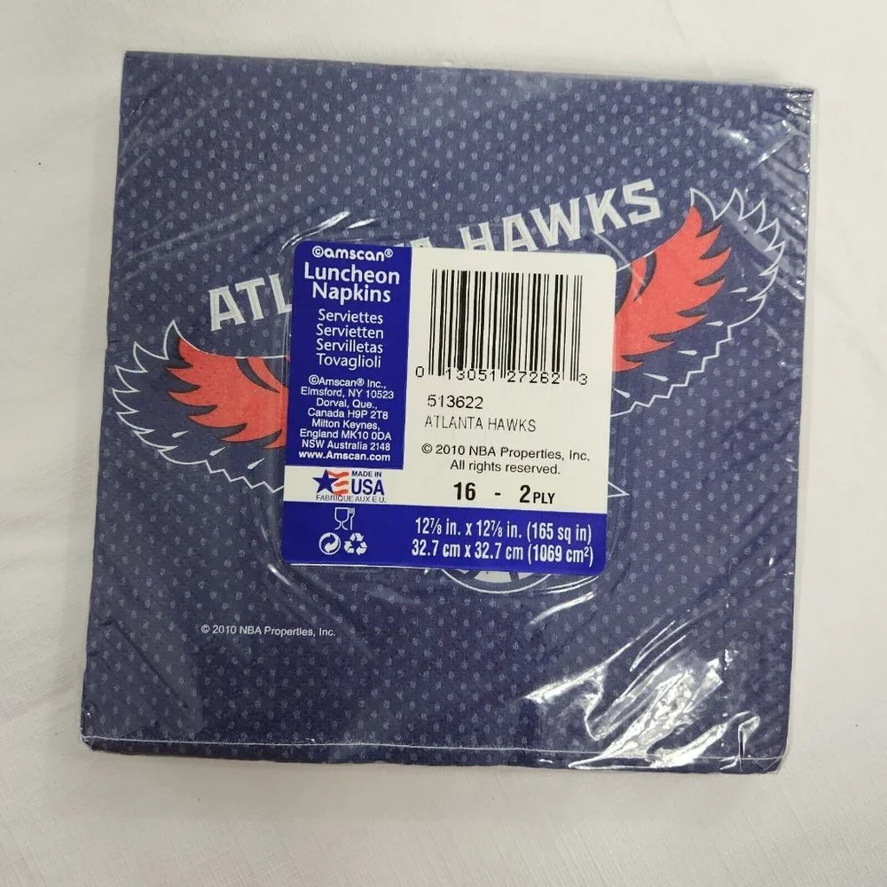 Atlanta Hawks Napkins NBA Party Decorations Paper